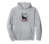 Non Ho Bisogno di Terapia, Ho Solo Bisogno del Mio Gatto, Divertente Amante degli Animali Domestici Felpa con Cappuccio, Unisex per Adulti, Grigio Melange, M