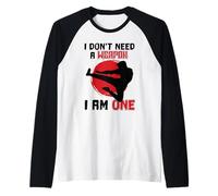 Non Ho Bisogno di un'arma Sono Un Kickboxing Muay Thai Maglia con Maniche Raglan