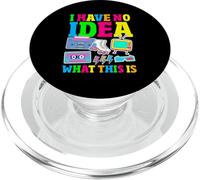 Non ho idea di cosa sia divertente retrò anni '80 '90 sarcastico PopSockets PopGrip per MagSafe