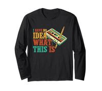 Non ho idea di cosa sia questa divertente cassetta vintage retrò anni '80 Maglia a Manica