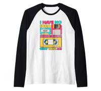 Non Ho Idea di Cosa Siano Le Cassette VHS retrò degli Anni Ottanta Maglia con Maniche Raglan
