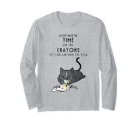 Non Ho Il Tempo o i pastelli per spiegarti Questo Maglia a Manica