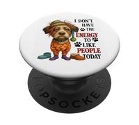Non ho l'energia per amare le persone oggi PopSockets PopGrip Adesivo