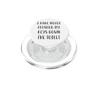 Non ho mai gettato le chiavi nel water White Lie Party PopSockets PopGrip per MagSafe