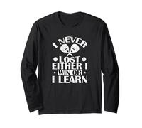 Non Ho mai Perso eigter Vinco o imparo Maglia a Manica