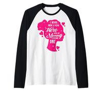 Non Ho mai saputo Un Mese di sensibilizzazione sul Cancro al Seno della Mamma del Vero Eroe Maglia con Maniche Raglan