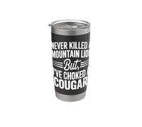 Non ho mai ucciso un leone di montagna ma ho soffocato una citazione di cougar Bicchiere termico in acciaio inox doppia parete