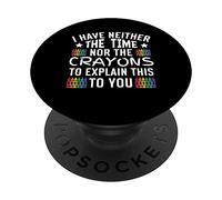 Non ho né il tempo né i pastelli per spiegare questo PopSockets PopGrip Adesivo