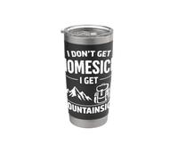 Non ho nostalgia di casa I Get Mountainsick Divertente Escursionismo Pun Bicchiere termico in acciaio inox doppia parete