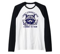 Non Ho Problemi con Le Decisioni Sbagliate - Procione Maglia con Maniche Raglan