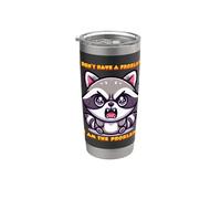 Non ho problemi. Sono io il problema. Cute Raccoon Bicchiere termico in acciaio inox doppia parete