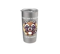 Non ho problemi. Sono io il problema. Cute Troublemaker Bicchiere termico in acciaio inox doppia parete