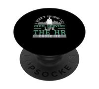 Non ho scelto il servizio civile Vita L'HR mi ha scelto divertente PopSockets PopGrip Adesivo