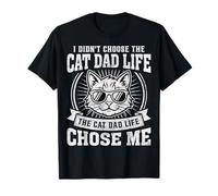 Non Ho Scelto The Cat Dad Life Funny Cat Kitten Father Maglietta