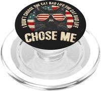 Non ho scelto The Cat Dad Life The Cat Life Chose Me USA PopSockets PopGrip per MagSafe