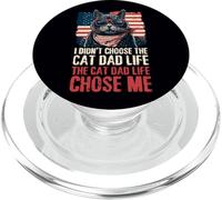 Non ho scelto The Cat Dad Life The Cat Life Chose Me USA PopSockets PopGrip per MagSafe