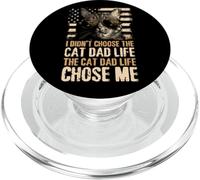 Non ho scelto The Cat Dad Life The Cat Life Chose Me USA PopSockets PopGrip per MagSafe