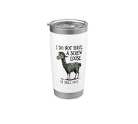 Non ho una vite allentata, è caduto, Funny Llama Bicchiere termico in acciaio inox doppia parete