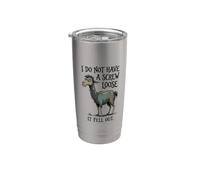 Non ho una vite allentata, è caduto, Funny Llama Bicchiere termico in acciaio inox doppia parete