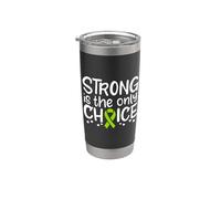 Non-Hodgkin Linfoma Cancro Consapevolezza Chemo Nastro Verde Bicchiere termico in acciaio inox doppia parete