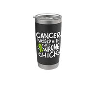 Non-Hodgkin Linfoma Cancro Consapevolezza Chemo Nastro Verde Bicchiere termico in acciaio inox doppia parete