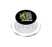 Non Hodgkin Linfoma Consapevolezza Chemo Fede Soldati Dio PopSockets PopGrip per MagSafe