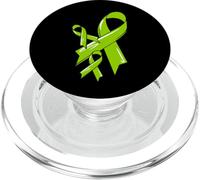 Non-Hodgkin - Nastro per la sensibilizzazione dei linfomi da cancro, verde chemio PopSockets PopGrip per MagSafe