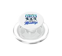 Non il mio circo non le mie scimmie dicendo animale amante delle scimmie PopSockets PopGrip per MagSafe