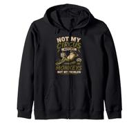 Non Il Mio Circo Non Le Mie Scimmie Non i Miei Problemi Divertente Felpa con Cappuccio