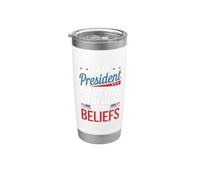 Non il mio presidente non la mia voce non il mio valore non le mie convinzioni Bicchiere termico in acciaio inox doppia parete