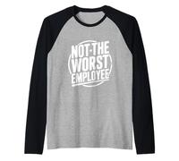 Non Il peggior Ufficio umoristico dei dipendenti Maglia con Maniche Raglan