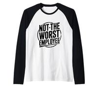 Non Il peggior Ufficio umoristico dei dipendenti Maglia con Maniche Raglan