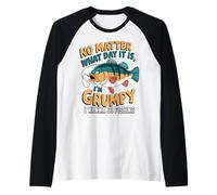 Non Importa Che Giorno Sia, Sono Scontroso, Voglio Andare A Pescare Maglia con Maniche Raglan