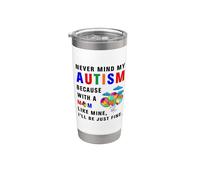 Non importa il mio autismo, starò bene Bicchiere termico in acciaio inox doppia parete