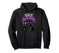 Non in vena di Spell Today Black Cat Witchy Humor Felpa con Cappuccio