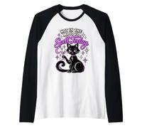 Non in vena di Spell Today Black Cat Witchy Humor Maglia con Maniche Raglan