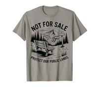 Non in Vendita Proteggere Natura Terre Pubbliche Vintage Wildlife Maglietta