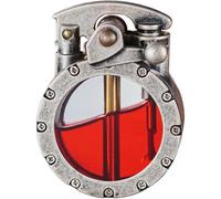 Non include carburante - Accendino da trincea vintage Accendino da trincea tascabile antico con serbatoio di carburante trasparente Ac