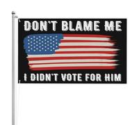 Non incolparmi, non ho votato per lui, 3x5 piedi, bandiera bifacciale a 3 strati, 3x5 piedi, bandiera bifacciale, 3 strati per esterni, resistente ai raggi UV e allo scolorimento.