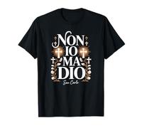 Non Io Ma Dio Frase Religiosa Cristiana Maglietta
