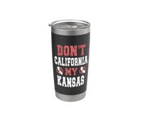 Non la California Il mio Kansas Bicchiere termico in acciaio inox doppia parete