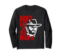 Non lasciare che il vecchio uomo in vintage uomo che indossa cappello da cowboy Maglia a Manica