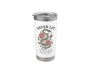 Non lasciare mai che lo stesso serpente ti morda due volte rosa serpente Bicchiere termico in acciaio inox doppia parete