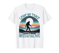Non lasciare traccia America Parchi nazionali Nessuna traccia Bigfoot Maglietta