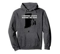 Non lascio mai Rhode Island Felpa con Cappuccio