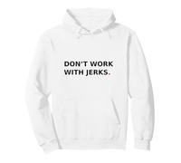 Non Lavorare con i cretini. Design con Citazione Divertente. Felpa con Cappuccio