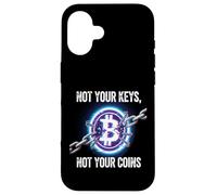 Non le tue chiavi Non le tue monete controllo di sicurezza bitcoin gratuito Custodia per iPhone 16