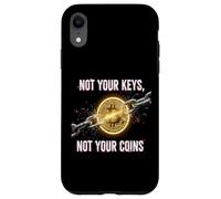 Non le tue chiavi Non le tue monete controllo di sicurezza bitcoin gratuito Custodia per iPhone XR