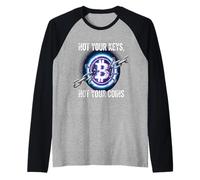 Non le tue chiavi Non le tue monete controllo di sicurezza bitcoin gratuito Maglia con Maniche Raglan