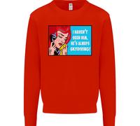 Non L'ho Visto Fare Paracadutismo Maglione Divertente Uomo